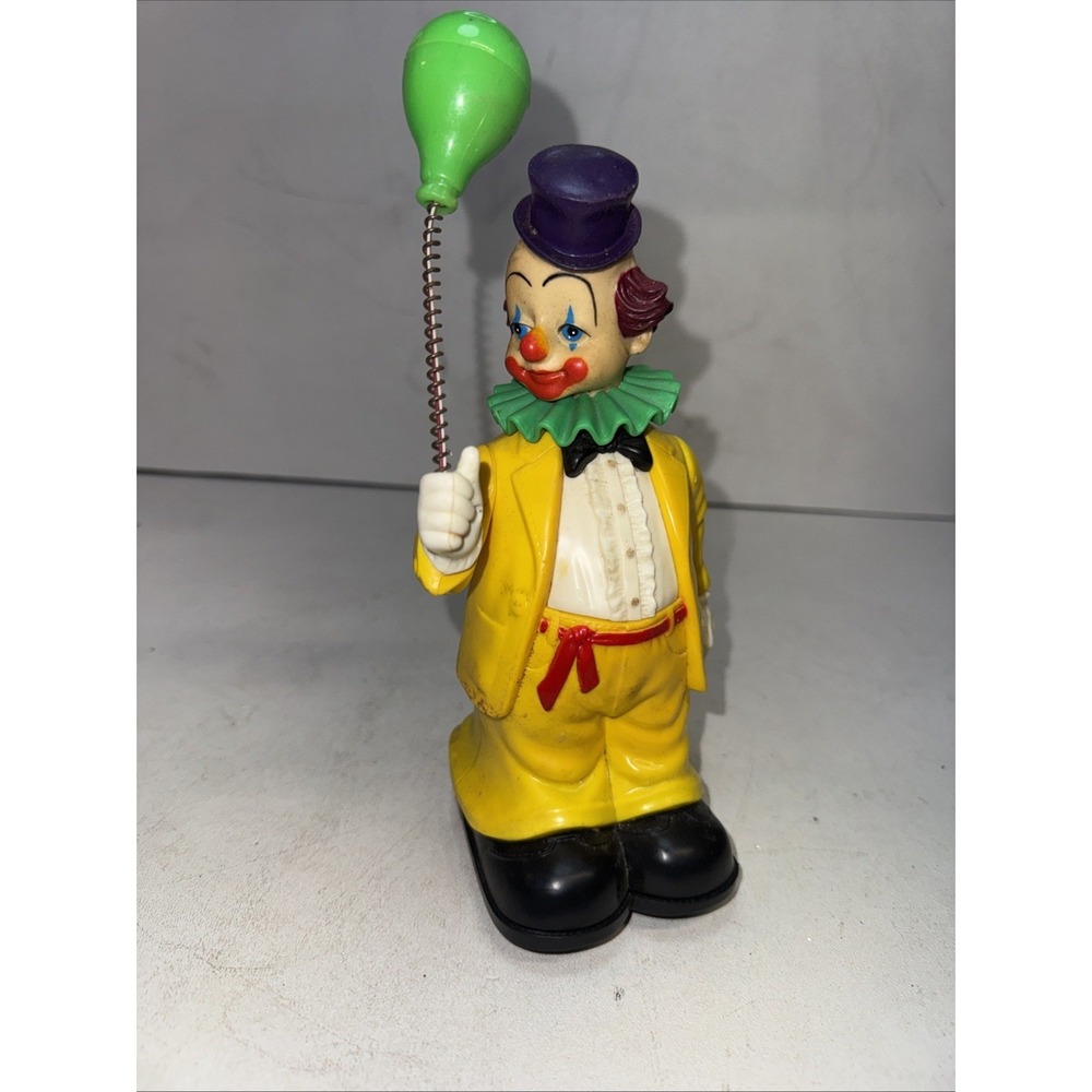 New Bright Brand Bump-n-Go Action Clown Robot‎ Toy 1991 Vintage UNTESTED AS IS